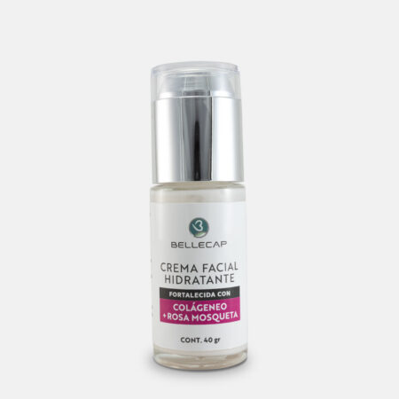 Crema Facial Hidratante · Colágeno + Rosa Mosqueta